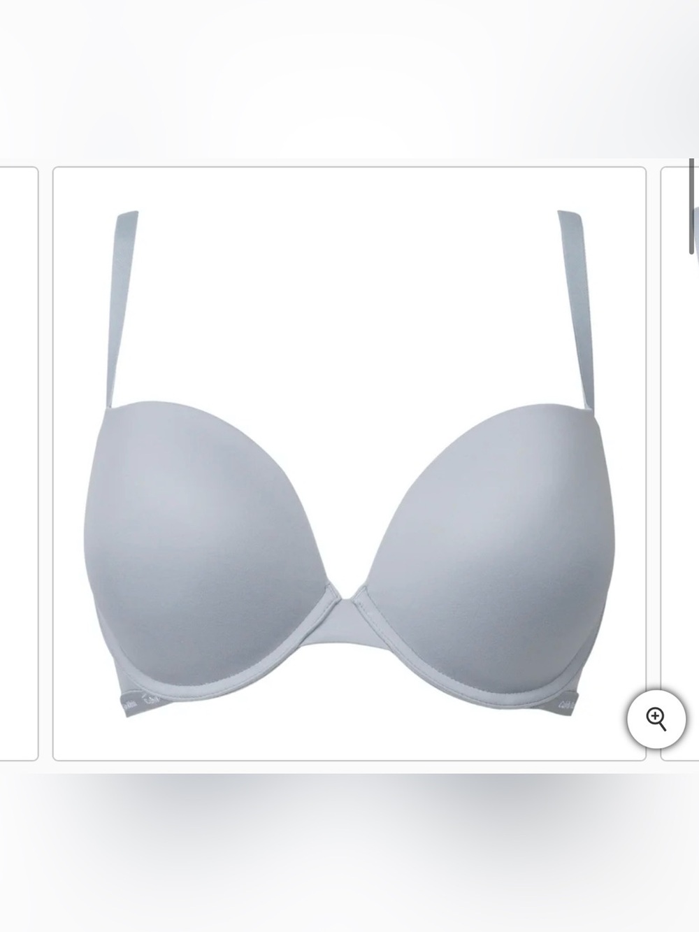Calvin Klein luxe Light Gray Molded T-Shirt Bra